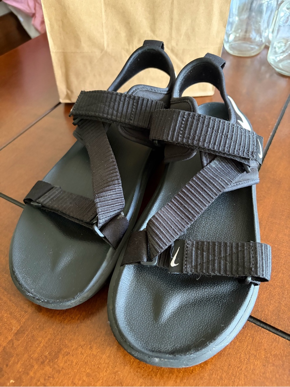 Men’s Nike Black Strappy Sandals
